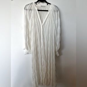 LONG SLEEVE ZARA SHEER SWIMSUIT COVER UP